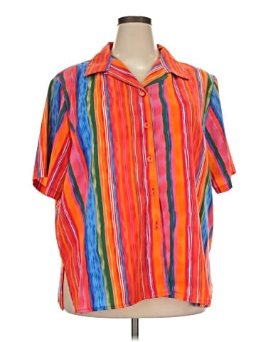 Impressions Short Sleeve Blouse (view 1)