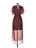 En Focus Studio 100% Polyester Paisley Orange Casual Dress Size 8 - photo 2