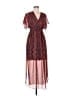 En Focus Studio 100% Polyester Paisley Orange Casual Dress Size 8 - photo 1