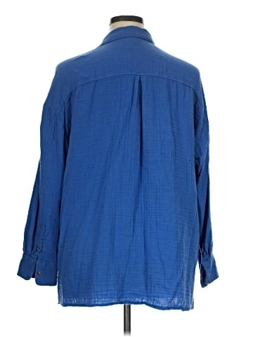 Old Navy 3/4 Sleeve Button-Down Shirt (view 2)