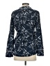 Leith 100% Polyester Print Blue Blazer Size XS - photo 2