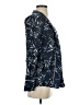 Leith 100% Polyester Print Blue Blazer Size XS - photo 4