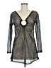 LA Class 100% Polyester Silver Long Sleeve Top Size M - photo 1