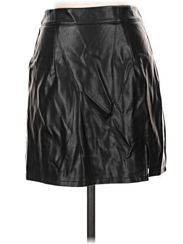 BCBGeneration Faux Leather Skirt (view 1)