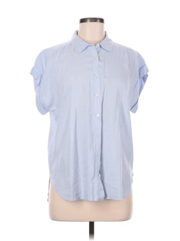 Ann Taylor LOFT Short Sleeve Button-Down Shirt (view 1)