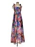 THML 100% Polyester Tropical Purple Casual Dress Size XS - photo 1