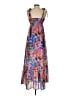 THML 100% Polyester Tropical Purple Casual Dress Size XS - photo 2