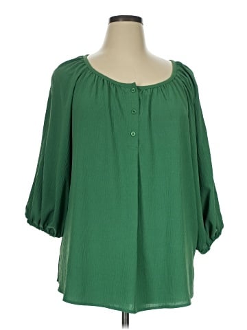 Max Studio 3/4 Sleeve Blouse (view 1)