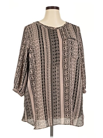 PREMISE 3/4 Sleeve Blouse (view 1)