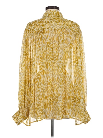 Anine Bing Long Sleeve Silk Top (view 2)
