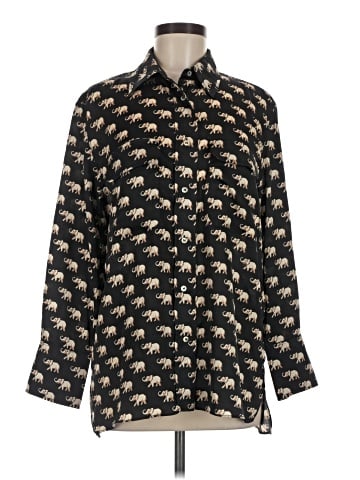Zara Long Sleeve Button-Down Shirt (view 1)