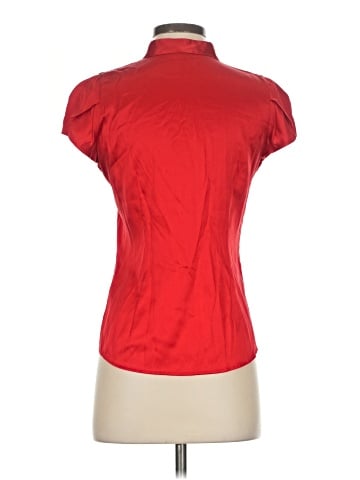 Theory Short Sleeve Silk Top (view 2)