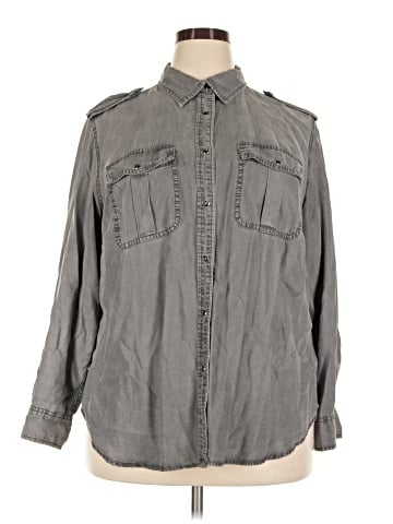 Lauren by Ralph Lauren Long Sleeve Button-Down Shirt (view 1)