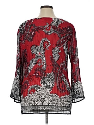 Roz & Ali 3/4 Sleeve Blouse (view 2)