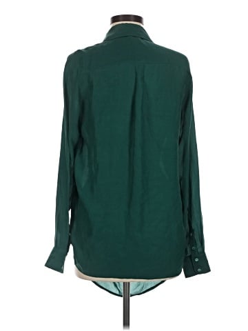 Haute Hippie Long Sleeve Silk Top (view 2)
