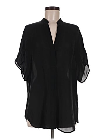 Vince. 3/4 Sleeve Silk Top (view 1)