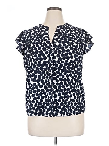 Calvin Klein Short Sleeve Blouse (view 1)