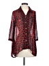 Unbranded 100% Polyester Animal Print Red 3/4 Sleeve Blouse Size S - photo 1