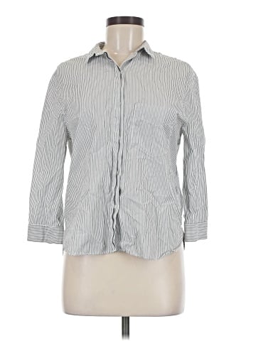 Trafaluc by Zara 3/4 Sleeve Button-Down Shirt (view 1)