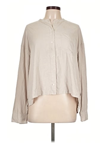 James Perse Long Sleeve Blouse (view 1)