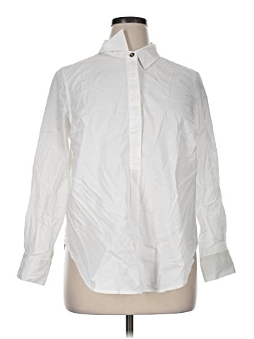 Universal Standard Long Sleeve Button-Down Shirt (view 1)