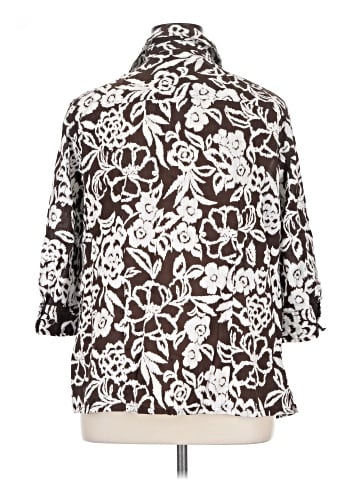 Karen Scott 3/4 Sleeve Button-Down Shirt (view 2)