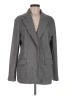 Topshop 100% Polyester Chevron-herringbone Gray Blazer Size 6 - photo 1