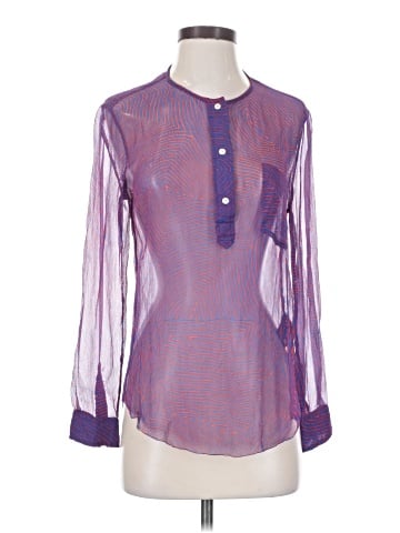 Étoile Isabel Marant Long Sleeve Silk Top (view 1)