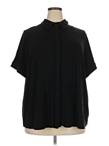 Universal Standard Short Sleeve Blouse (view 1)