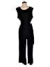 Nina Leonard Solid Black Jumpsuit Size L - photo 1