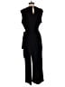 Nina Leonard Solid Black Jumpsuit Size L - photo 2