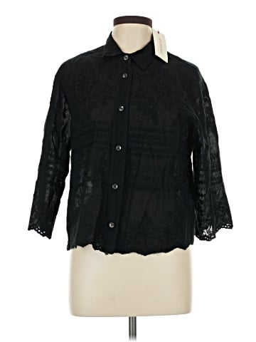 Solitaire 3/4 Sleeve Button-Down Shirt (view 1)
