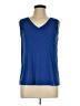 Green Envelope Blue Sleeveless Top Size L - photo 1