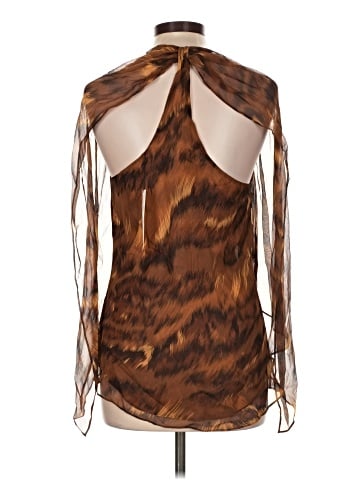 Diane von Furstenberg Long Sleeve Silk Top (view 2)