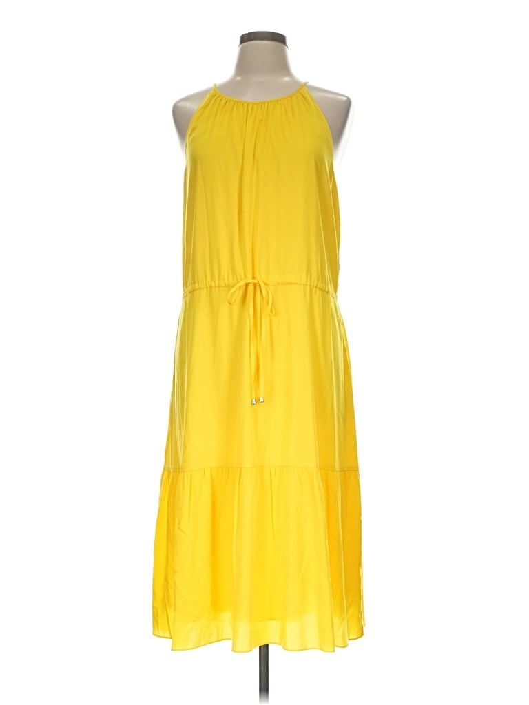 Pre-owned Catherine Catherine Malandrino Casual Dress In Yellow