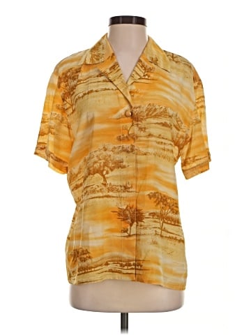 Escada by Margaretha Ley Short Sleeve Blouse (view 1)