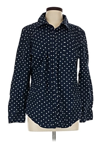 Karen Scott Long Sleeve Button-Down Shirt (view 1)