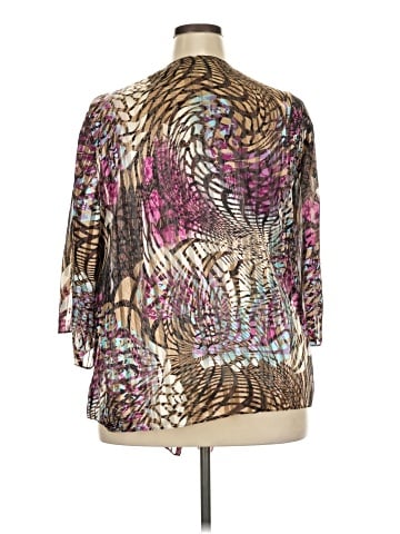 Alex Evenings 3/4 Sleeve Blouse (view 2)