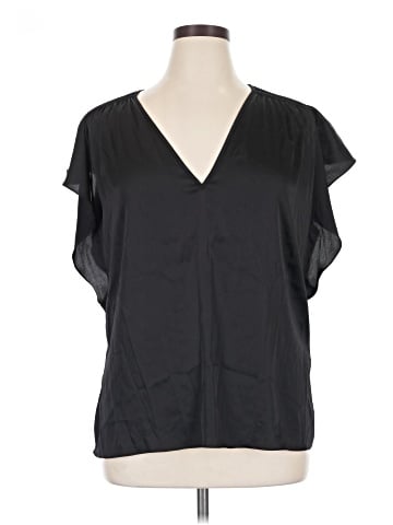 White House Black Market Short Sleeve Blouse (view 1)
