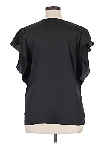 White House Black Market Short Sleeve Blouse (view 2)
