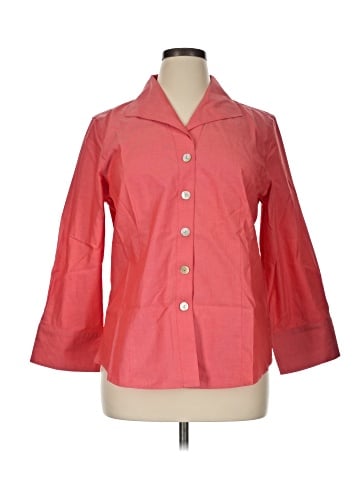 Foxcroft 3/4 Sleeve Button-Down Shirt (view 1)
