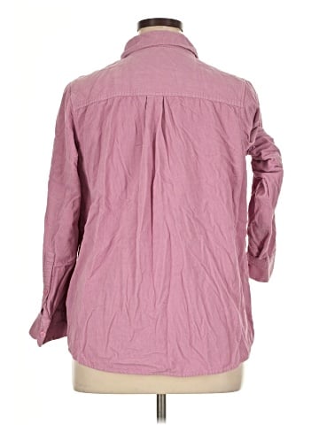 Woman Within 3/4 Sleeve Button-Down Shirt (view 2)