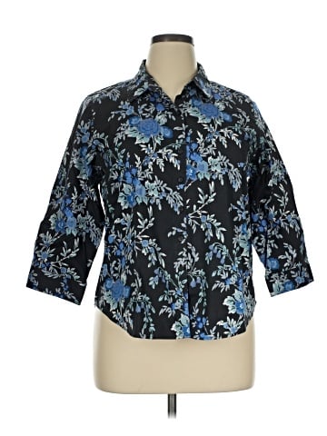 Coldwater Creek 3/4 Sleeve Button-Down Shirt (view 1)