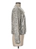 Ann Taylor LOFT Metallic Silver Jacket Size Med Petite - photo 4
