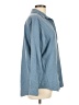 Grayson 100% Polyester Blue Long Sleeve Blouse Size Lg (4) - photo 4