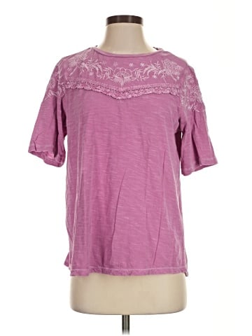 LOGO by Lori Goldstein Short Sleeve Top (view 1)