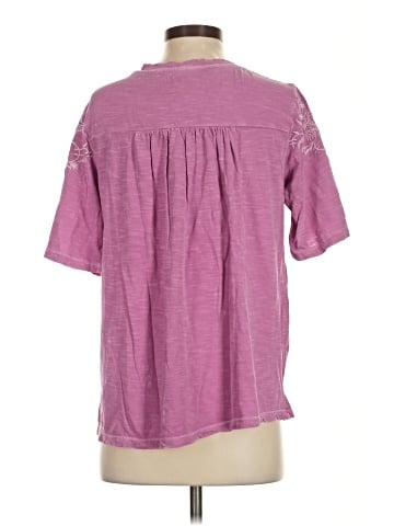 LOGO by Lori Goldstein Short Sleeve Top (view 2)