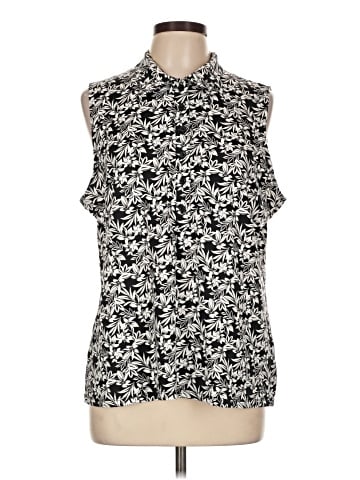 Lands' End Sleeveless Button-Down Shirt (view 1)
