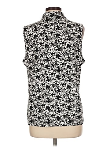Lands' End Sleeveless Button-Down Shirt (view 2)