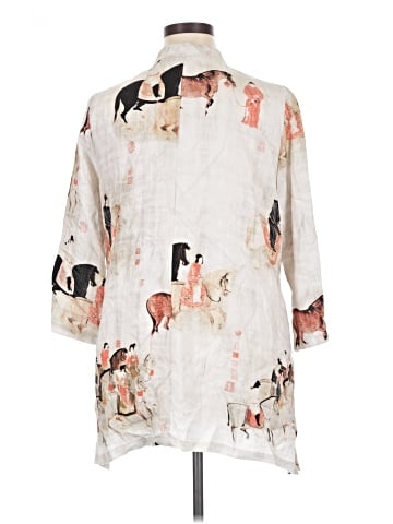 Soft Surroundings 3/4 Sleeve Button-Down Shirt (view 2)
